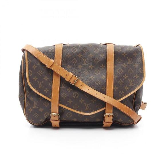 LOUIS VUITTON Brown Monogram Leather Shoulder Bag - Picture 1 of 13